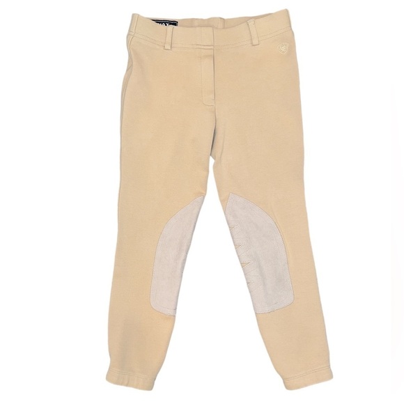 Ariat Other - ARIAT Girl's Heritage Knit Knee Patch Breech Color Tan Size 10
